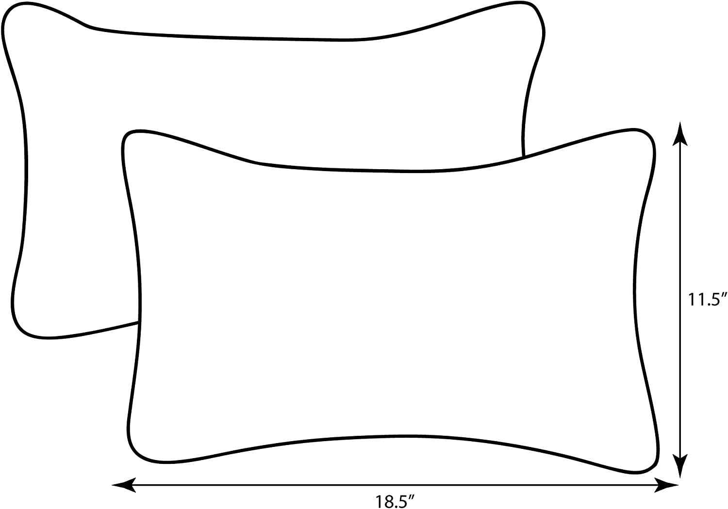 Outdoor/Indoor Pom Play Peachtini Lumbar Pillows, 11.5" X 18.5", Blue, 2 Count