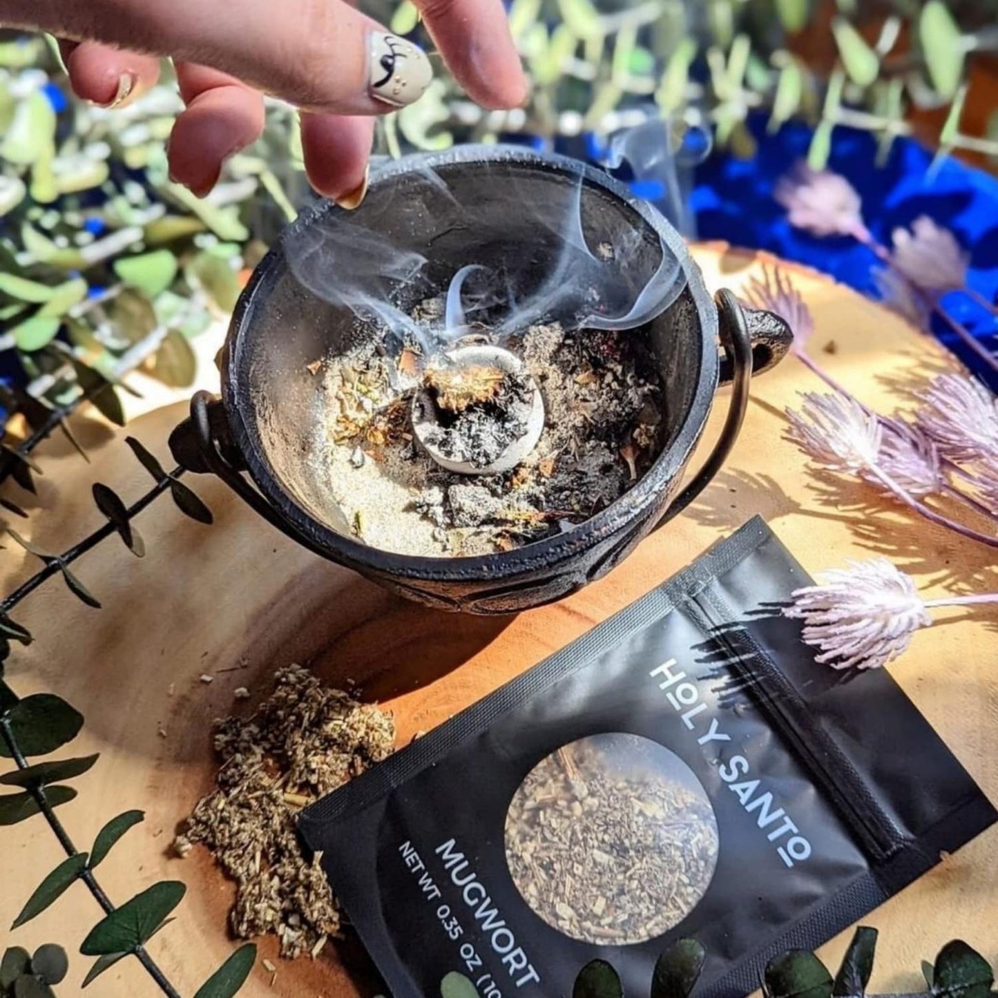 Witchcraft Supplies Herbs for Witchcraft-Dried Herb Kit for Wicca, Pagan and Wiccan Rituals, Altar Supplies, Magic Spells and More- 20 Witch Herbs with Crystal Spoon